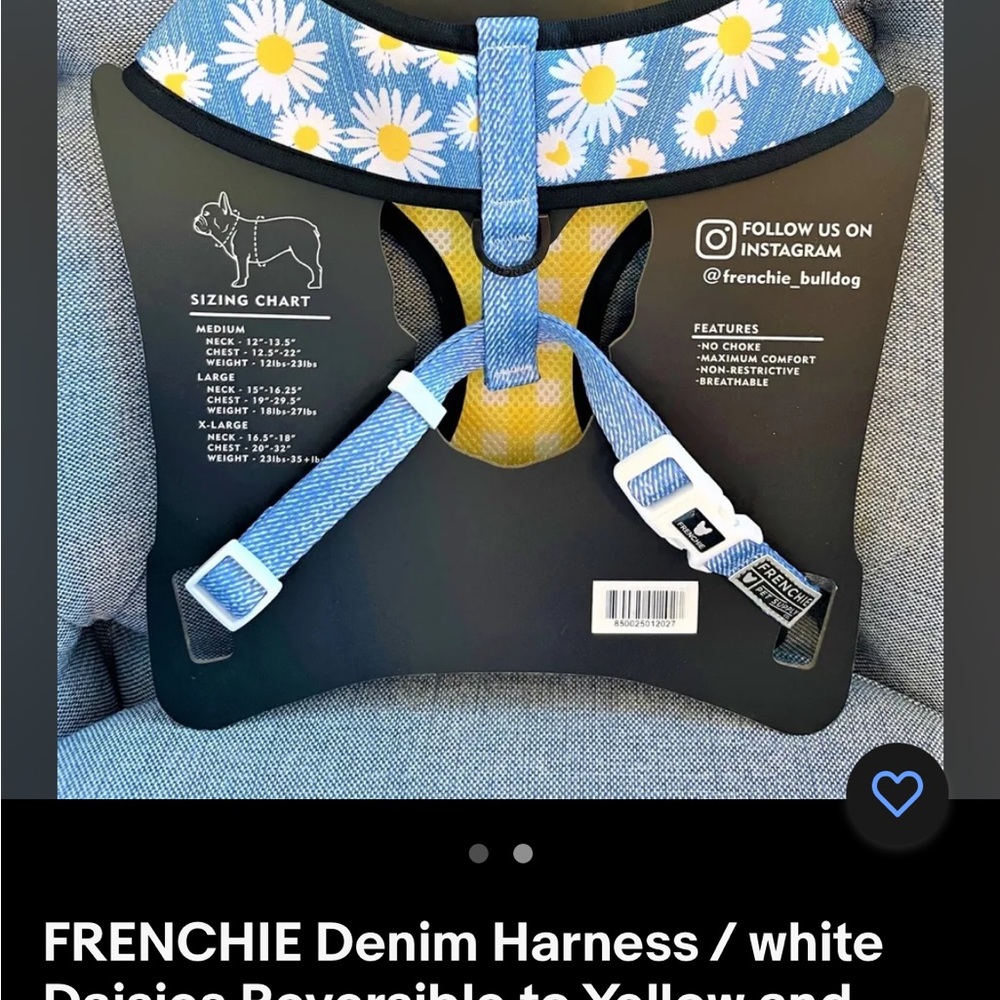 Frenchie dog harness
